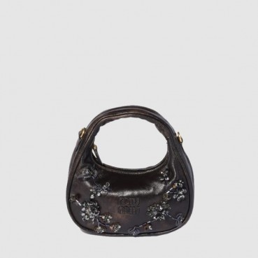 미우미우 여성 완더 자수 가죽 미니백 - Miumiu Womens Wander Embroidered Leather Mini Bag 