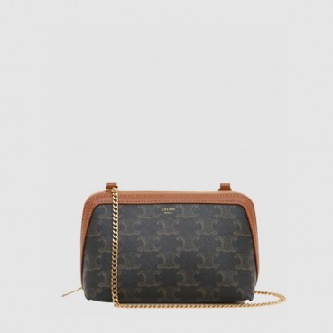 셀린느 여성 트리오페 체인 미니백 - Celine Womens Triomphe Chain Mini Bag 