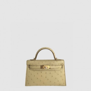에르메스 여성 켈리 금장 미니백 - Hermes Womens Kelly Gold Mini Bag 