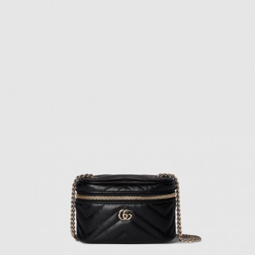 구찌 여성 GG 마몽 나노 베니티 백 - Gucci Womens GG Marmont Nano Vanity Bag 