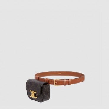 셀린느 여성 트리오페 샤이니 벨트 백 - Celine Womens Triomphe Shiny Belt Bag 