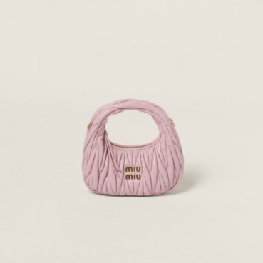 미우미우 여성 마테라쎄 미니 호보 백 - Miumiu Womens Matelasse Mini Hobo 