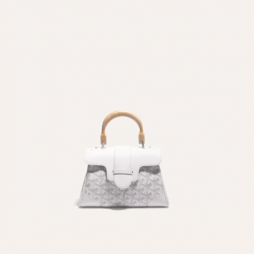 고야드 여성 화이트 소프트 사이공 백 미니 - Goyard Womens Mini Saigon Bag 