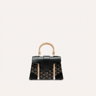 고야드 여성 블랙 스트럭쳐 사이공 백 미니 - Goyard Womens Mini Structure Saigon Bag 