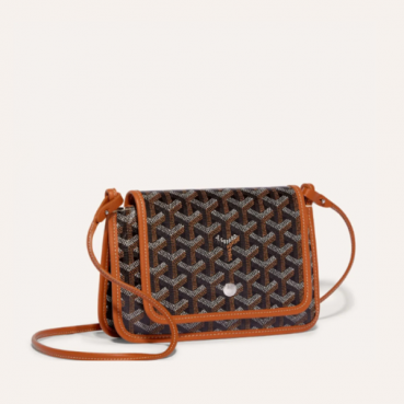 고야드 남/녀 블랙 탄 플뤼메 클러치 - Goyard Unisex Plumet Pocket 