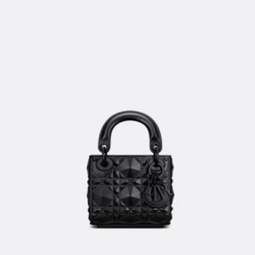 디올 여성 블랙 미니 레이디 백 - Dior Womens Black Lady Bag 