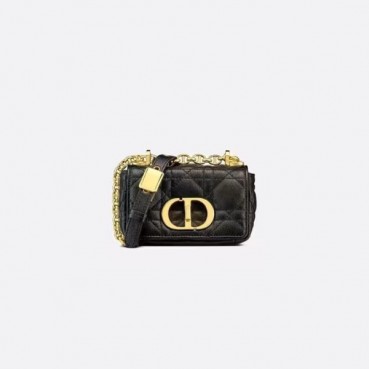 디올 여성 블랙 카로 백 - Dior Womens Mini Caro Bag 