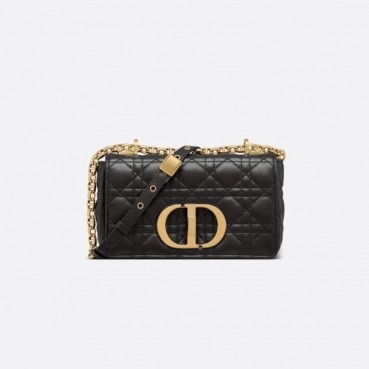 디올 여성 블랙 카로 백 - Dior Womens Mini Caro Bag 