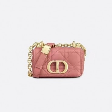 디올 여성 핑크 카로 백 - Dior Womens Mini Caro Bag 