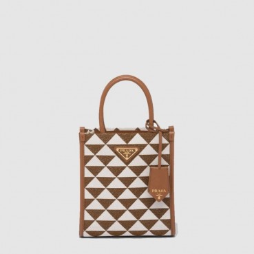 프라다 여성 심볼 자수 미니 백 1BA355 - Prada Womens Symbol Embroidered Mini Bag 