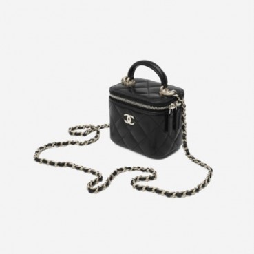 [Premium] 샤넬 여성 탑핸들 베니티 백 AP2198 B06660 94305 - Chanel Womens Black Handle Bag 