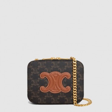 셀린느 여성 퀴르 트리옹프 체인 박스 - Celine Womens Cur Triomphe Chain Box 