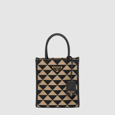 프라다 여성 심볼 자수 미니 백 1BA355 - Prada Womens Symbol Embroidered Mini Bag 