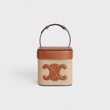 셀린느 여성 트리오페 브라운 박스백 - Celine Womens Brown Box Bag 
