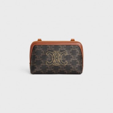 셀린느 여성  트리엄펫 브라운 미니백 - Celine Womens Brown Mini Bag 