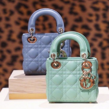 디올 여성 그린 미니 레이디백 - Dior Womens Green Mini Bag 