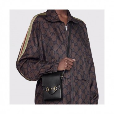 Gucci 2020 Leather Phone Bag Shoulder Bag,17CM - 구찌 2020 레더 폰백 숄더백 ,625615,GUB1198,17CM,블랙