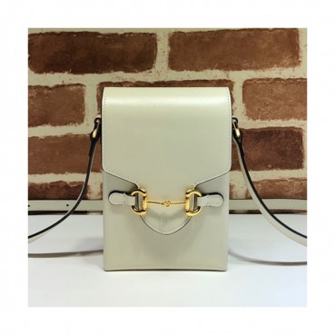 Gucci 2020 Leather Phone Bag Shoulder Bag,17CM - 구찌 2020 레더 폰백 숄더백 ,625615,GUB1194,17CM,아이보리