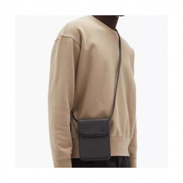 Maison Margiela 2020 Leather Phone Bag Shoulder Bag,18cm - 메종 마르지엘라 2020 레더 폰백 숄더백,MMB0041,18cm,블랙