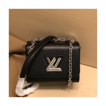 Louis Vuitton 2020 Leather Twist Mini Shouder Bag,15.5cm - 루이비통 2020 레더 트위스트 미니 숄더백 ,M56120,LOUB1991,15.5cm,블랙