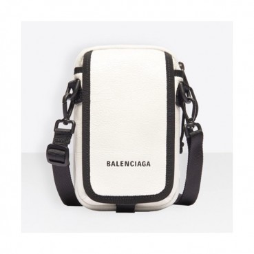 Balenciaga 2019 Leather Shoulder Bag / Phone Bag,20CM - 발렌시아가 2019 남여공용 레더 숄더백 / 폰 백,BGB0463,20CM,화이트