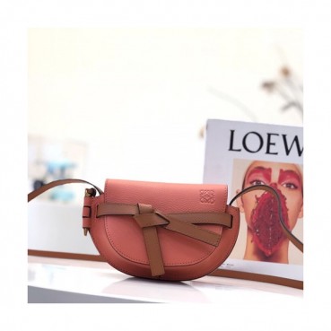 Loewe 2019 Gate Mini Shoulder Bag, 15CM - 로에베 2019 게이트 미니 숄더백 ,LOEB0234,15CM, 코랄핑크