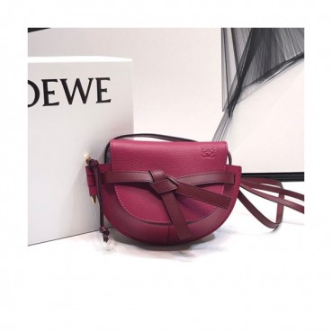 Loewe 2019 Gate Mini Shoulder Bag, 15CM - 로에베 2019 게이트 미니 숄더백 ,LOEB0232,15CM, 퍼플레드