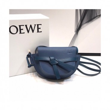 Loewe 2019 Gate Mini Shoulder Bag, 15CM - 로에베 2019 게이트 미니 숄더백 ,LOEB0230,15CM, 다크블루