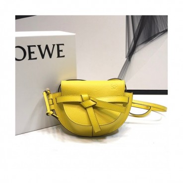 Loewe 2019 Gate Mini Shoulder Bag, 15CM - 로에베 2019 게이트 미니 숄더백 ,LOEB0229,15CM, 옐로우