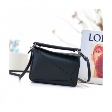 Loewe 2019 Puzzle Mini Shoulder Bag, 18CM - 로에베 2019 퍼즐 미니 숄더백 ,LOEB0127, 18CM, 블랙