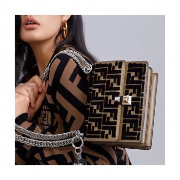 Fendi 2019 Mini Chain Shoulder Bag ,19CM - 펜디 2019 미니 체인 숄더백 FENB0138,19CM,브라운