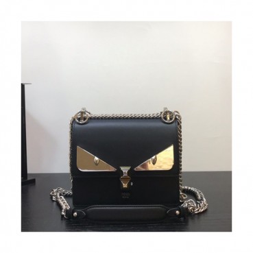 Fendi 2019 Bag Bugs Mini Chain Shoulder Bag ,19CM - 펜디 2019 백버그 미니 체인 숄더백 FENB0133,19CM,블랙