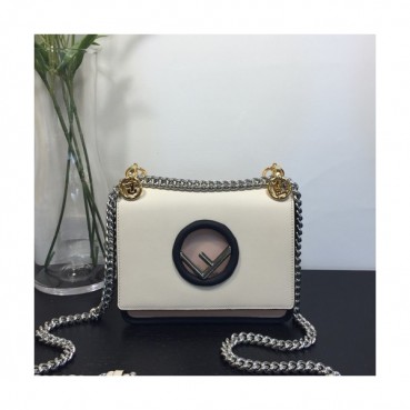 Fendi 2019 Chain Shoulder Bag ,19CM - 펜디 2019 미니 체인 숄더백 FENB0131,19CM,크림+핑크