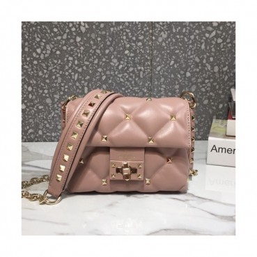Valentino 2019 Leather Garavani CandyStud Mini Chain Shoudler Bag,17CM - 발렌티노 2019 레더 가라바니 캔디스터드 미니 체인 숄더백,0073