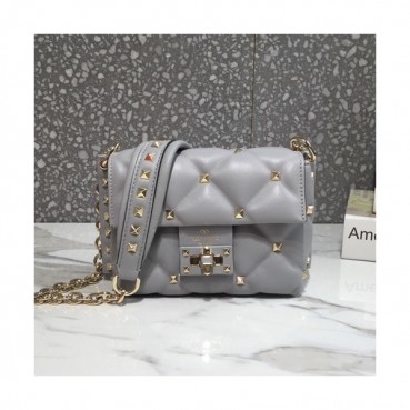 Valentino 2019 Leather Garavani CandyStud Mini Chain Shoudler Bag,17CM - 발렌티노 2019 레더 가라바니 캔디스터드 미니 체인 숄더백,0073