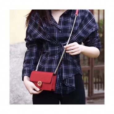 Gucci Interlocking Woc Mini Chain Wallet Shoulder Bag,20CM - 구찌 인터로킹 WOC 미니 체인 월렛 숄더백 510314,GUB0266,20cm,레드