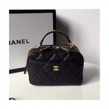 Chanel Mini Chain Bowling Shoulder Bag,18CM - 샤넬 미니 체인 볼링 숄더백,CHAB0033,18CM,블랙