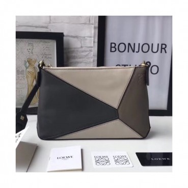 Loewe Puzzle Pochette Mini Shoulder Bag, 24CM - 로에베 퍼즐 포쉐트 미니 숄더백 ,LOE0032, 24CM, 그레이