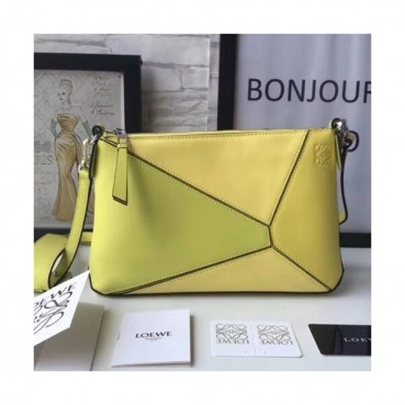 Loewe Puzzle Pochette Mini Shoulder Bag, 24CM - 로에베 퍼즐 포쉐트 미니 숄더백 ,LOE0030, 24CM, 옐로우