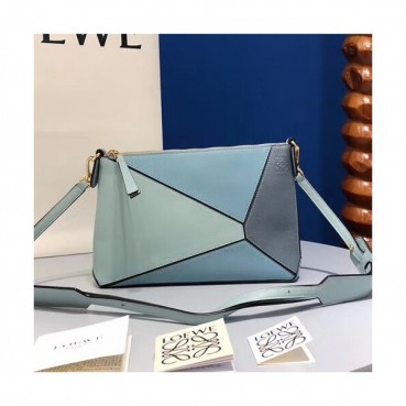 Loewe Puzzle Pochette Mini Shoulder Bag, 24CM - 로에베 퍼즐 포쉐트 미니 숄더백 ,LOE0028, 24CM, 블루