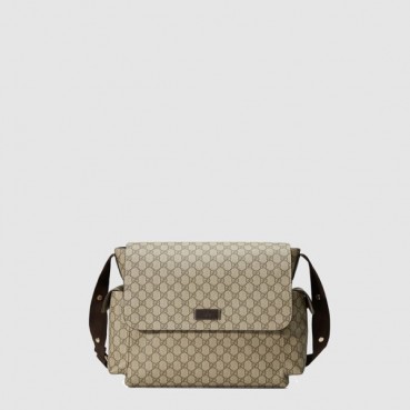 구찌 남성 슈프림 베이지 다이퍼 백 - Gucci Mens Supreme Beige Diaper Bag 