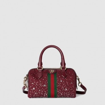 구찌 여성 크리스탈 스몰 보스턴백 - Gucci Womens Crystal Small Boston Bag 