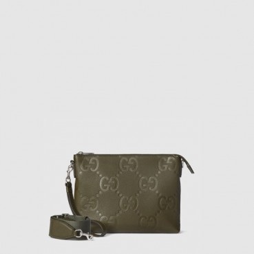 구찌 남성 점보 GG 미디엄 메신저백 - Gucci Mens Jumbo GG Medium Messenger Bag 