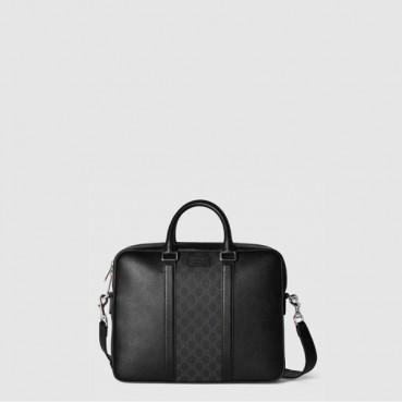 구찌 남성 태그 장식 미디엄 GG 브리프케이스 - Gucci Mens Medium GG Briefcase With Tag Decoration 