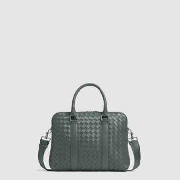 보테가 베네타 남성 인트레치아토 슬림 브리프케이스 - Bottega veneta Mens Intrecciato Slim Briefcase 