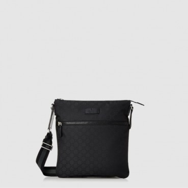 구찌 남성 GG 패브릭 지퍼 메신저백 - Gucci Mens GG Fabric Zipper Messenger Bag 