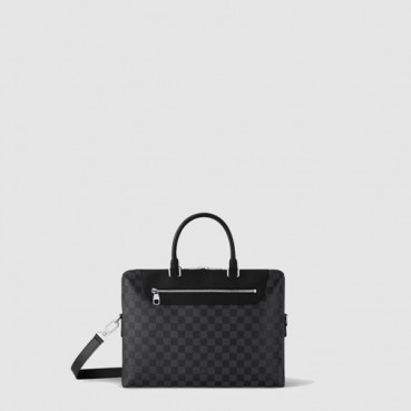 루이비통 남성 포르트 도큐멍 주르 다미에 그라파이트 N48260 - Louis vuitton Mens Porte Document Jour Damier Graphite 