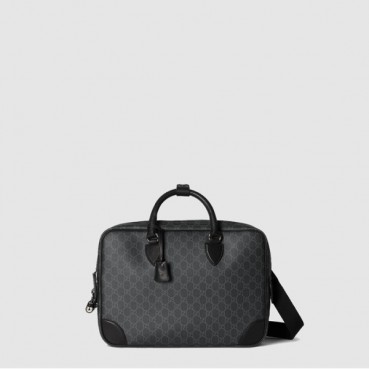 구찌 남성 GG 엠블럼 미디엄 브리프케이스 - Gucci Mens GG Emblem Medium Briefcase 