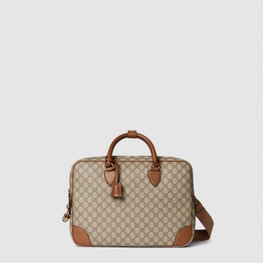 구찌 남성 GG 엠블럼 미디엄 브리프케이스 - Gucci Mens GG Emblem Medium Briefcase 