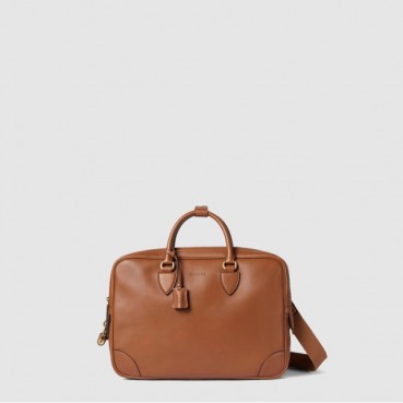 구찌 남성 GG 엠블럼 미디엄 브리프케이스 - Gucci Mens GG Emblem Medium Briefcase 